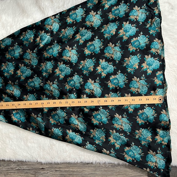 Vintage 90s Betsey Johnson Strapless Floral Silk Dress Size 6 NWT - Picture 9 of 16